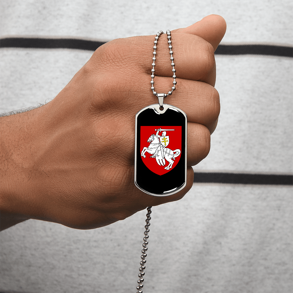 Pahonia (Belarus) v3 - Luxury Dog Tag Necklace