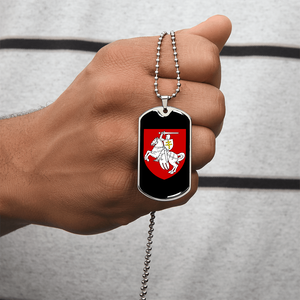 Pahonia (Belarus) v3 - Luxury Dog Tag Necklace