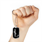 Initial L v001-22 - Luxury Dog Tag Necklace