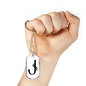 Initial J v001-24 - Luxury Dog Tag Necklace