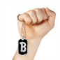 Initial B v2b - Luxury Dog Tag Necklace