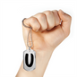 Initial U v1b - Luxury Dog Tag Necklace