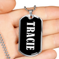Tracie v03 - Luxury Dog Tag Necklace