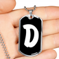 Initial D v3b - Luxury Dog Tag Necklace