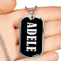 Adele v03 - Luxury Dog Tag Necklace