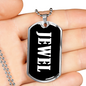 Jewel v03 - Luxury Dog Tag Necklace