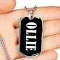 Ollie v03 - Luxury Dog Tag Necklace