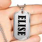 Elise v01 - Luxury Dog Tag Necklace