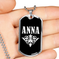 Anna v03a - Luxury Dog Tag Necklace