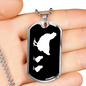 Mama Chicken With 2 Chicks v3 - Luxury Dog Tag Necklace