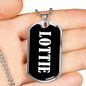 Lottie v03 - Luxury Dog Tag Necklace