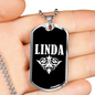 Linda v03a - Luxury Dog Tag Necklace