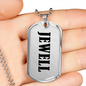 Jewell v01 - Luxury Dog Tag Necklace