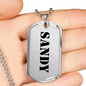 Sandy - Luxury Dog Tag Necklace