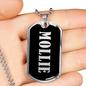 Mollie v02 - Luxury Dog Tag Necklace