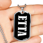 Etta v03 - Luxury Dog Tag Necklace