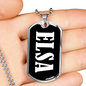 Elsa v03 - Luxury Dog Tag Necklace