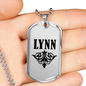 Lynn v01a - Luxury Dog Tag Necklace