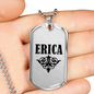 Erica v01a - Luxury Dog Tag Necklace
