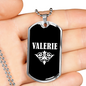 Valerie v03a - Luxury Dog Tag Necklace