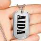 Aida v01 - Luxury Dog Tag Necklace