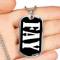 Fay v03 - Luxury Dog Tag Necklace