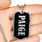 Paige v02 - Luxury Dog Tag Necklace