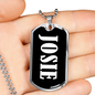 Josie v03 - Luxury Dog Tag Necklace