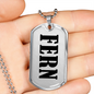Fern v01 - Luxury Dog Tag Necklace