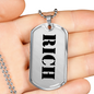 Rich - Luxury Dog Tag Necklace