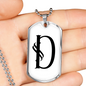 Initial D v001-24 - Luxury Dog Tag Necklace
