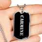 Carmine v2 - Luxury Dog Tag Necklace