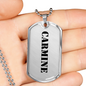 Carmine - Luxury Dog Tag Necklace