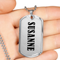Susanne v01 - Luxury Dog Tag Necklace