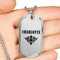 Charlotte v01a - Luxury Dog Tag Necklace