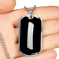 Initial I v2b - Luxury Dog Tag Necklace