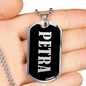 Petra v02 - Luxury Dog Tag Necklace