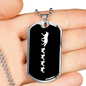 Mama Wolf With 4 Pups v3 - Luxury Dog Tag Necklace