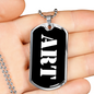Art v3 - Luxury Dog Tag Necklace