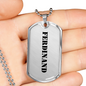 Ferdinand - Luxury Dog Tag Necklace