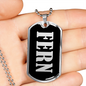 Fern v02 - Luxury Dog Tag Necklace