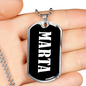 Marta v03 - Luxury Dog Tag Necklace