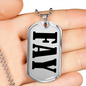 Fay v01 - Luxury Dog Tag Necklace