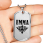 Emma v01a - Luxury Dog Tag Necklace