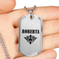 Roberta v01a - Luxury Dog Tag Necklace