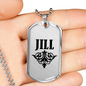 Jill v01a - Luxury Dog Tag Necklace