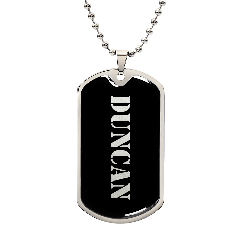Duncan v2 - Luxury Dog Tag Necklace