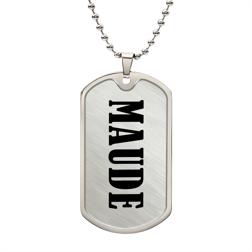 Maude v01 - Luxury Dog Tag Necklace