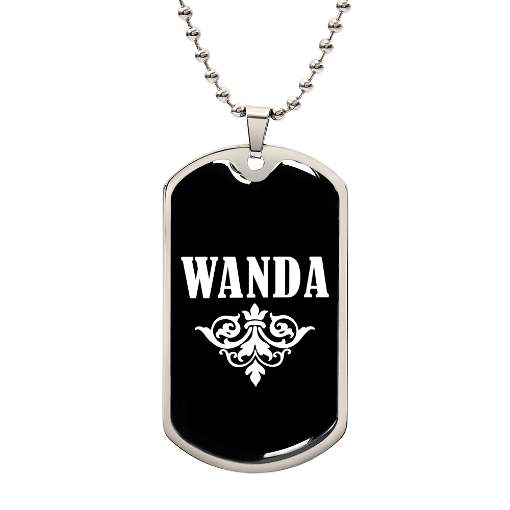 Wanda v03a - Luxury Dog Tag Necklace