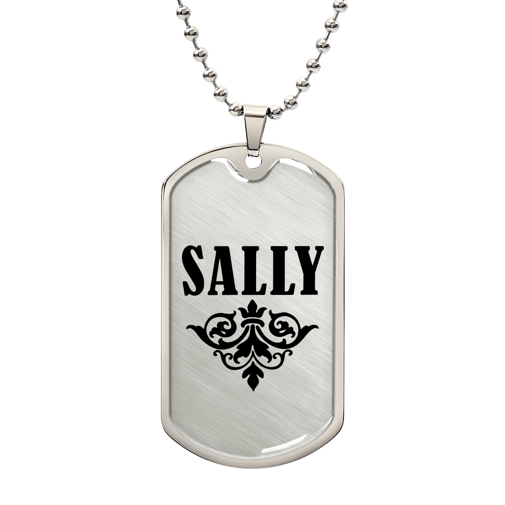Sally v01a - Luxury Dog Tag Necklace